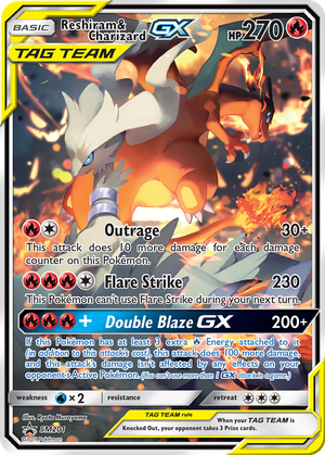Reshiram & Charizard GX card image
