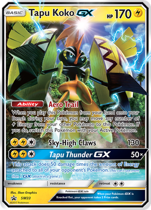 Tapu Koko GX card image