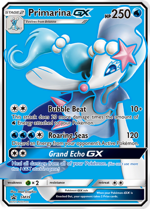Primarina GX card image