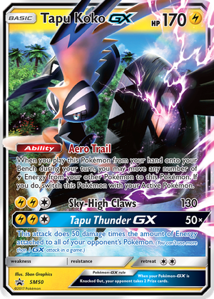 Tapu Koko GX card image