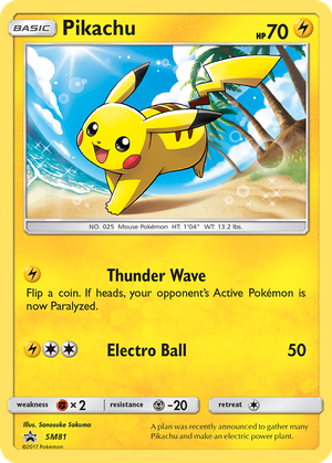 Pikachu card image