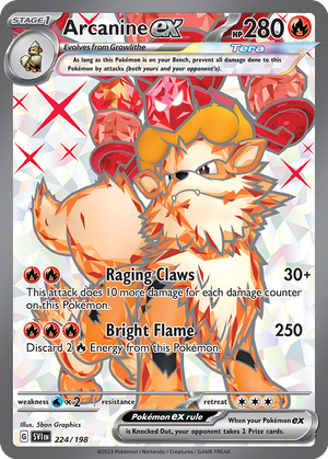 Arcanine ex card image