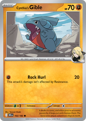 Cynthia's Gible card image