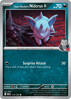 Team Rocket's Nidoran ♀ card image