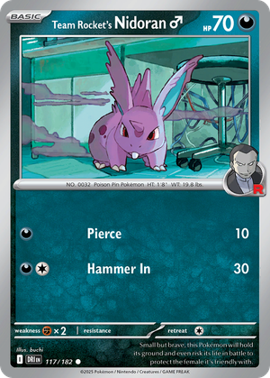 Team Rocket's Nidoran ♂ card image