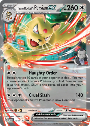 Team Rocket's Persian ex card image