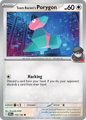 Team Rocket's Porygon card image