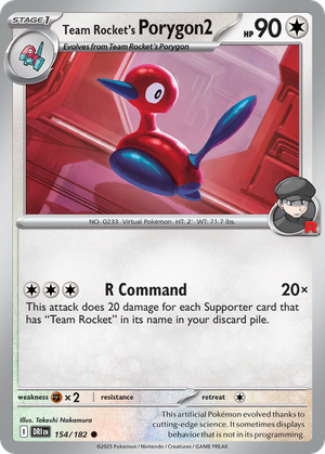 Team Rocket's Porygon2 card image