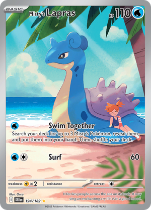 Misty's Lapras card image