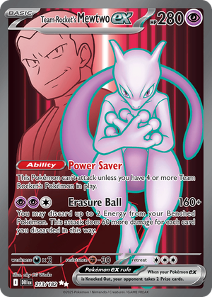 Team Rocket's Mewtwo ex card image