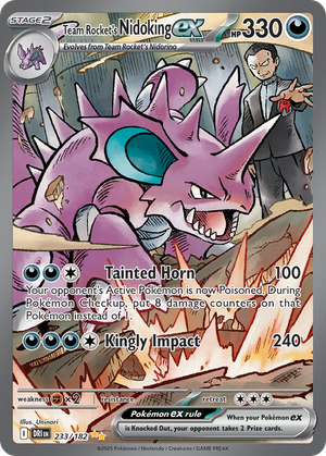 Team Rocket's Nidoking ex card image