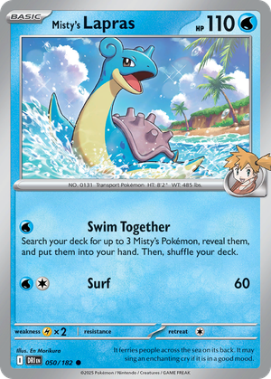 Misty's Lapras card image