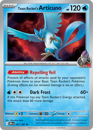 Team Rocket's Articuno card image
