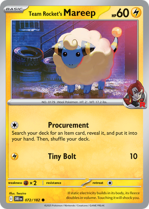 Team Rocket's Mareep card image