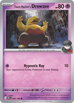 Team Rocket's Drowzee card image