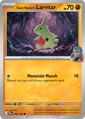 Team Rocket's Larvitar card image