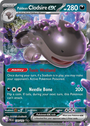 Paldean Clodsire ex card image