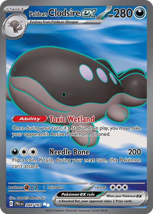 Paldean Clodsire ex card image