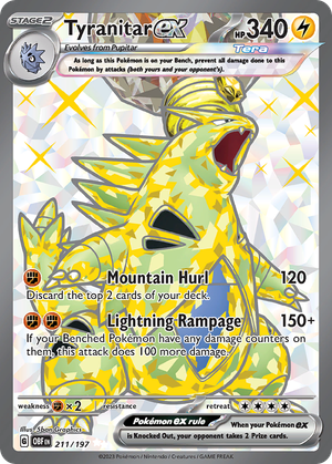 Tyranitar ex card image