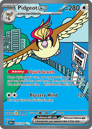 Pidgeot ex card image
