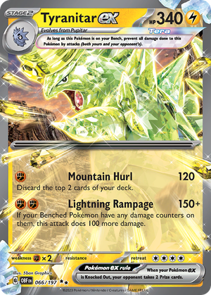 Tyranitar ex card image