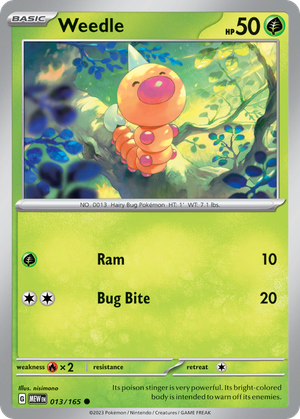 Weedle card image