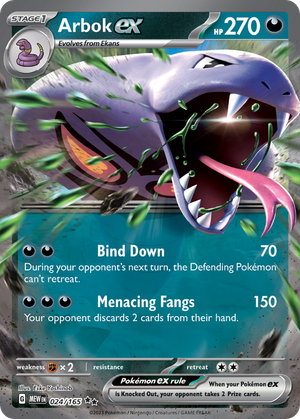Arbok ex card image