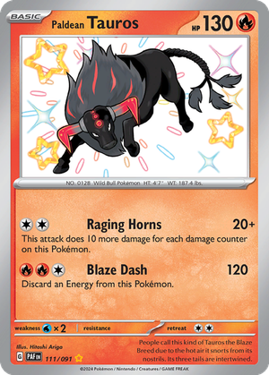 Paldean Tauros card image