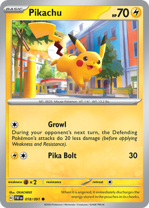 Pikachu card image