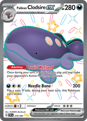 Paldean Clodsire ex card image