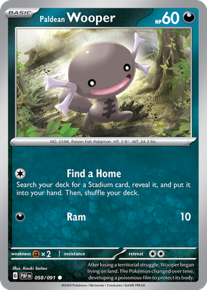 Paldean Wooper card image