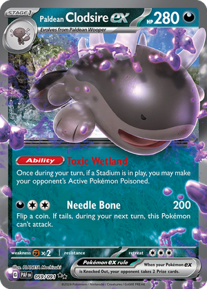 Paldean Clodsire ex card image