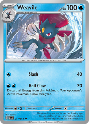 Weavile card image
