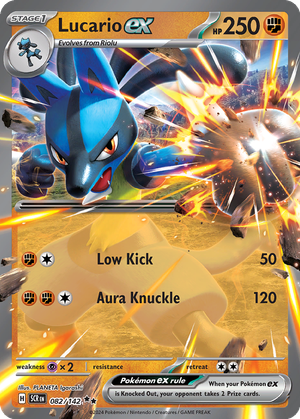 Lucario ex card image