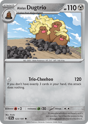 Alolan Dugtrio card image