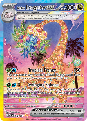 Alolan Exeggutor ex card image