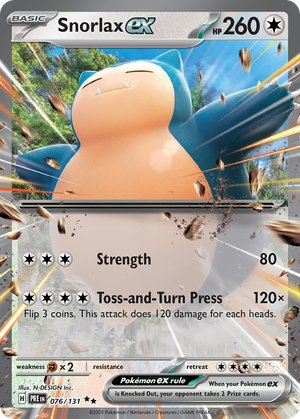 Snorlax ex card image