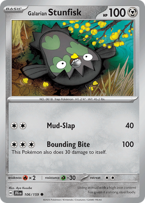 Galarian Stunfisk card image