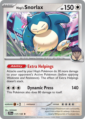 Hop's Snorlax card image