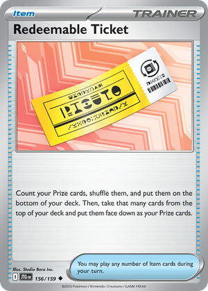 Redeemable Ticket card image