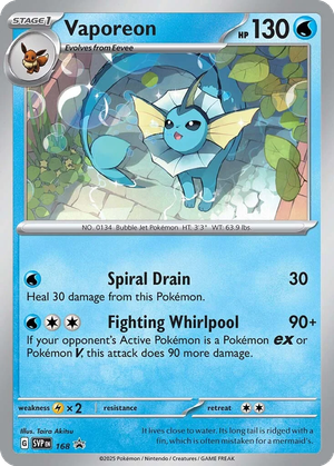Vaporeon card image