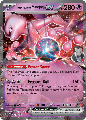 Team Rocket's Mewtwo ex card image