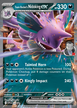 Team Rocket's Nidoking ex card image