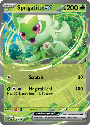 Sprigatito ex card image