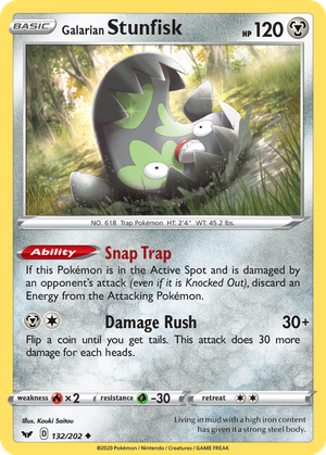 Galarian Stunfisk card image