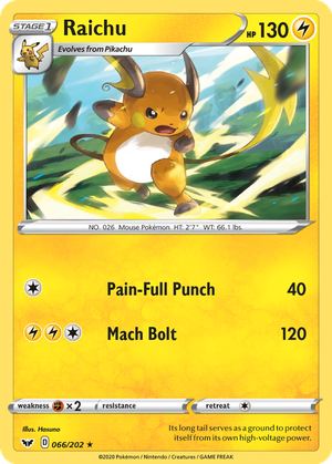 Raichu card image