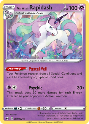 Galarian Rapidash card image