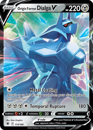 Origin Forme Dialga V card image