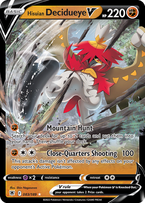 Hisuian Decidueye V card image
