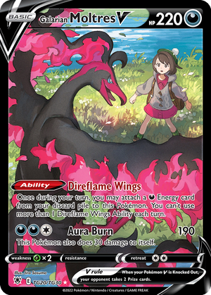 Galarian Moltres V card image